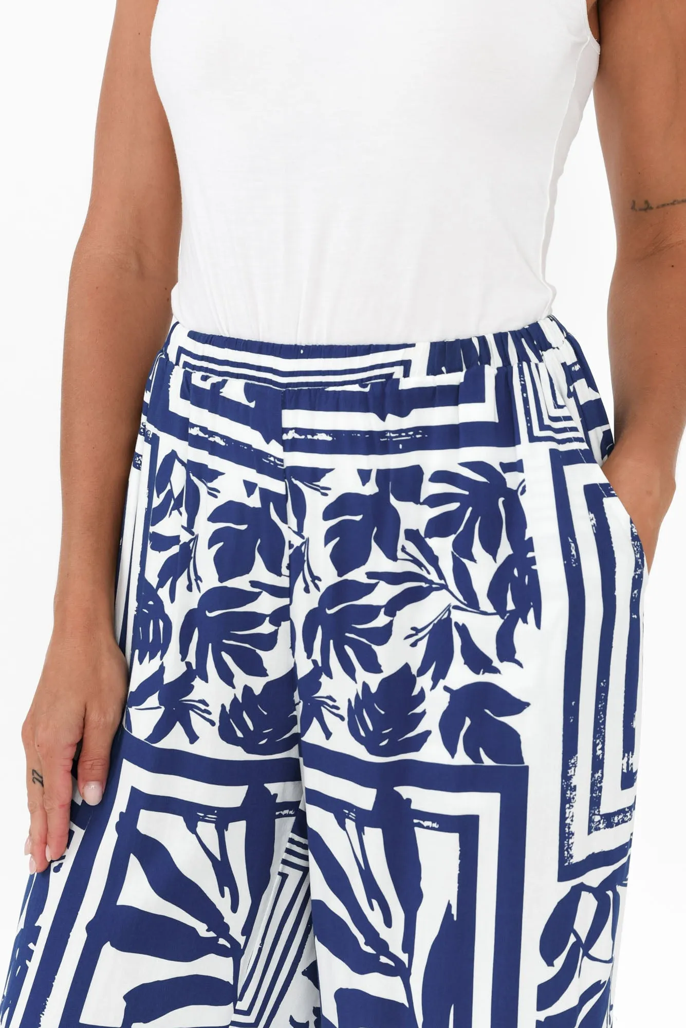 Ola Blue Tile Pants sold by Blue Bungalow product image thumbnail 5