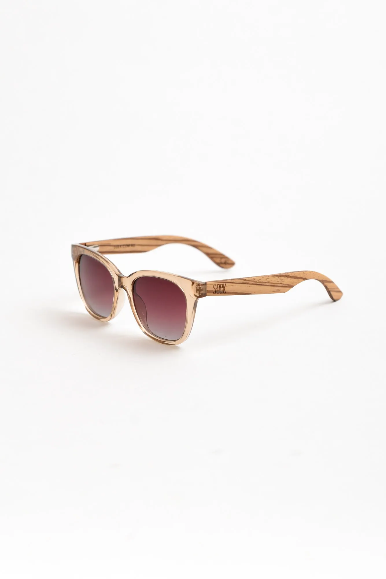 Grace Champagne Wooden Sunglasses sold by Blue Bungalow