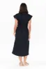 Gail Navy Cotton Belted Dress sold by Blue Bungalow