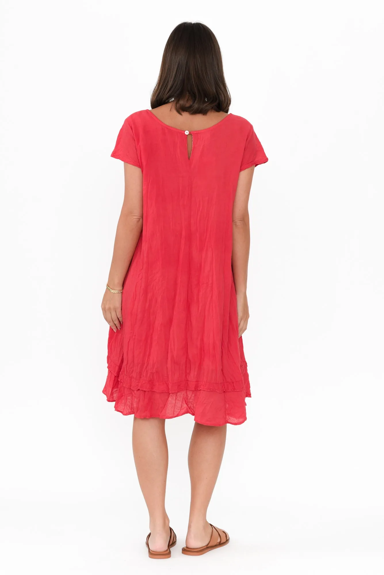 Lauren Berry Crinkle Cotton Dress sold by Blue Bungalow product image thumbnail 4