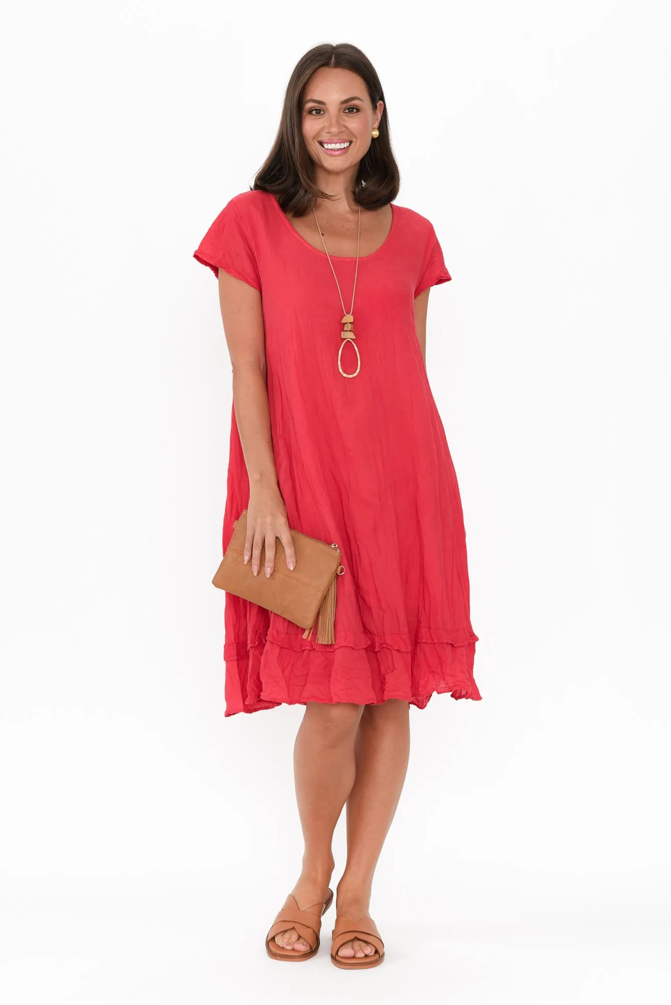 Lauren Berry Crinkle Cotton Dress sold by Blue Bungalow product image thumbnail 2
