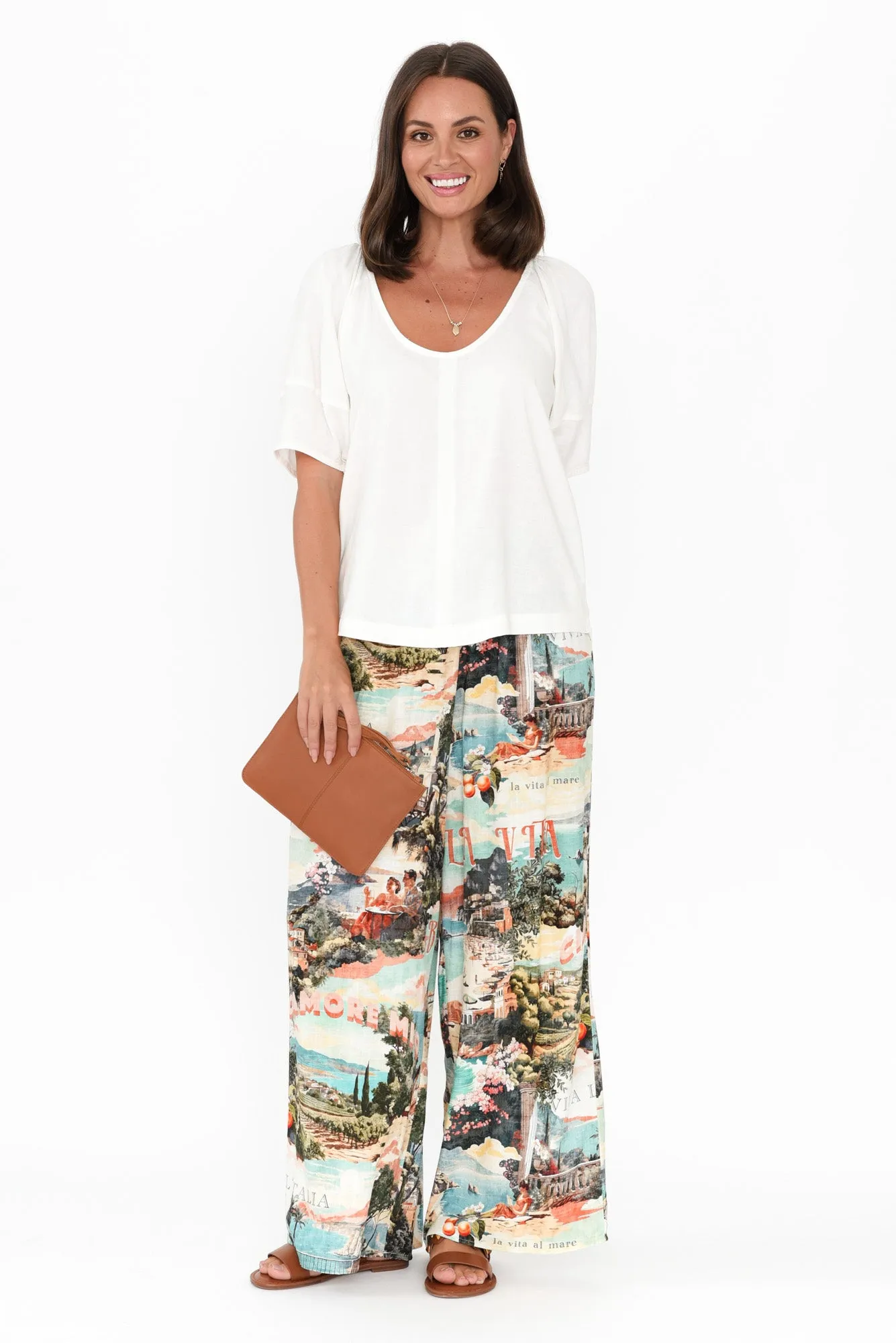 Grove White Linen Blend Top sold by Blue Bungalow product image thumbnail 2