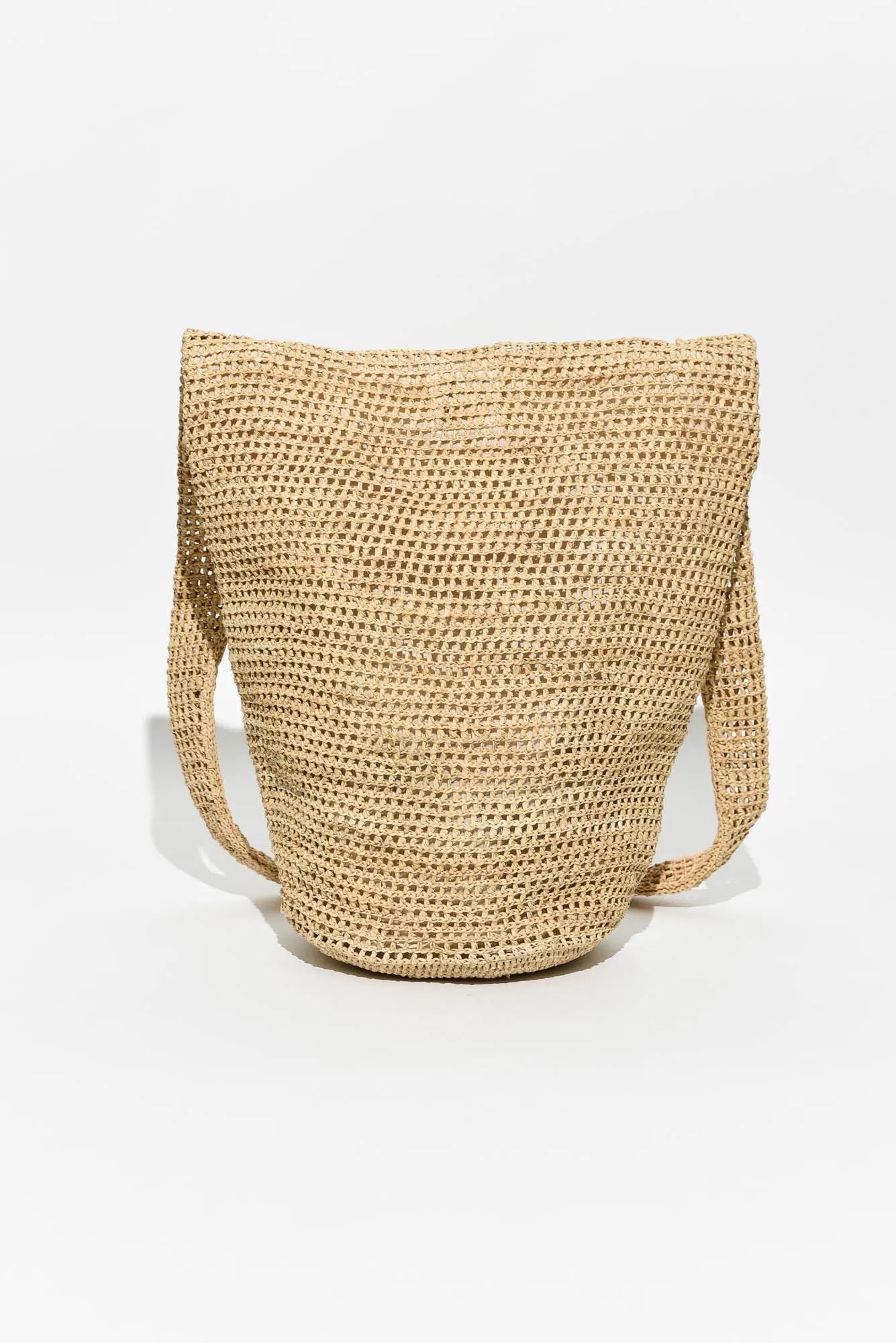 Vatania Natural Raffia Shoulder Bag sold by Blue Bungalow