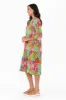 Milana Green Botanical Crinkle Cotton Dress sold by Blue Bungalow