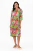 Milana Green Botanical Crinkle Cotton Dress sold by Blue Bungalow