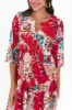 Milana Pink Leaf Crinkle Cotton Dress sold by Blue Bungalow