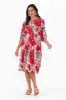 Milana Pink Leaf Crinkle Cotton Dress sold by Blue Bungalow