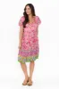 Bessie Pink Petal Cotton Tier Dress sold by Blue Bungalow