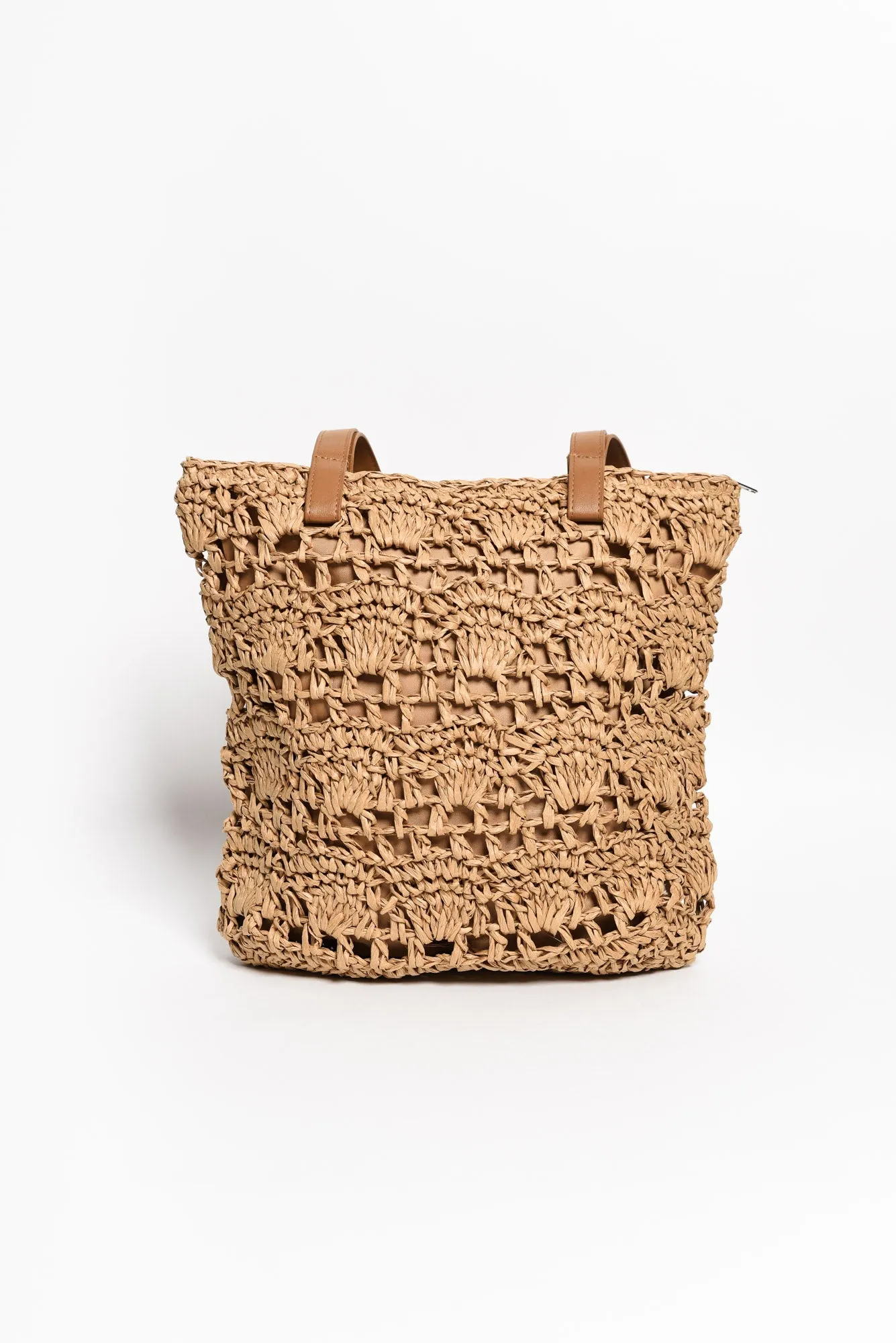 Imelda Tan Straw Tote Bag sold by Blue Bungalow