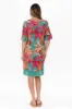 Cayman Green Floral Cotton Tunic Dress sold by Blue Bungalow