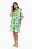 Senna Green Floral Cotton Dress sold by Blue Bungalow