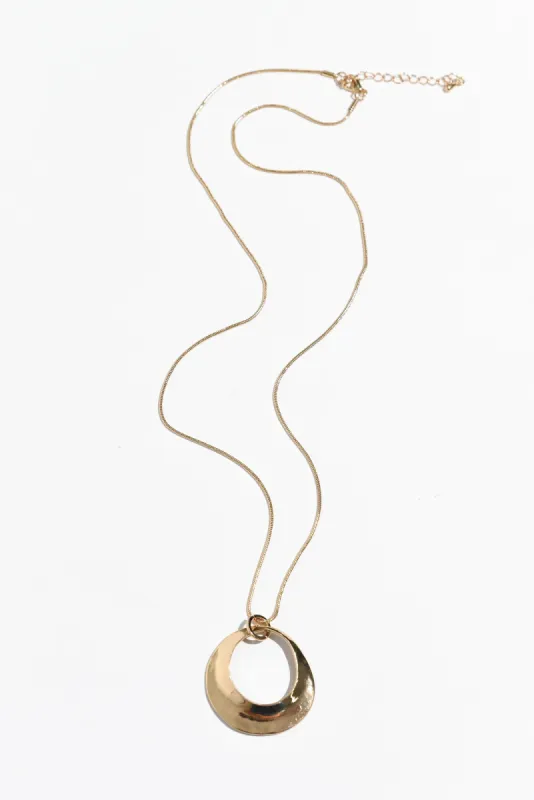 Laria Gold Pendant Necklace sold by Blue Bungalow