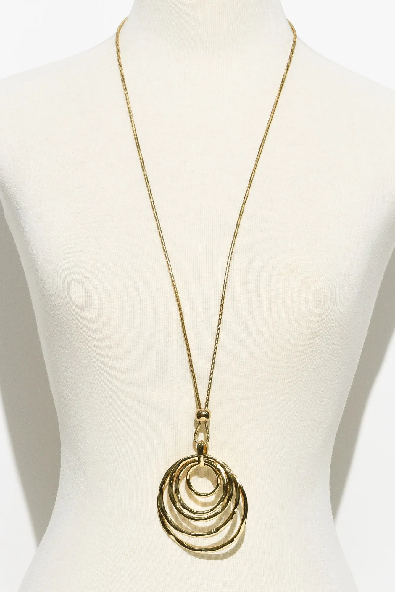 Rings Gold Pendant Necklace sold by Blue Bungalow product image thumbnail 2
