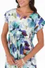 Suzette Blue Floral Midi Dress sold by Blue Bungalow