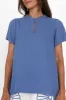 Porto Blue Linen Top sold by Blue Bungalow