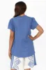 Porto Blue Linen Top sold by Blue Bungalow