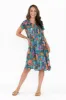 Hanoi Blue Sea Cotton Blend Dress sold by Blue Bungalow