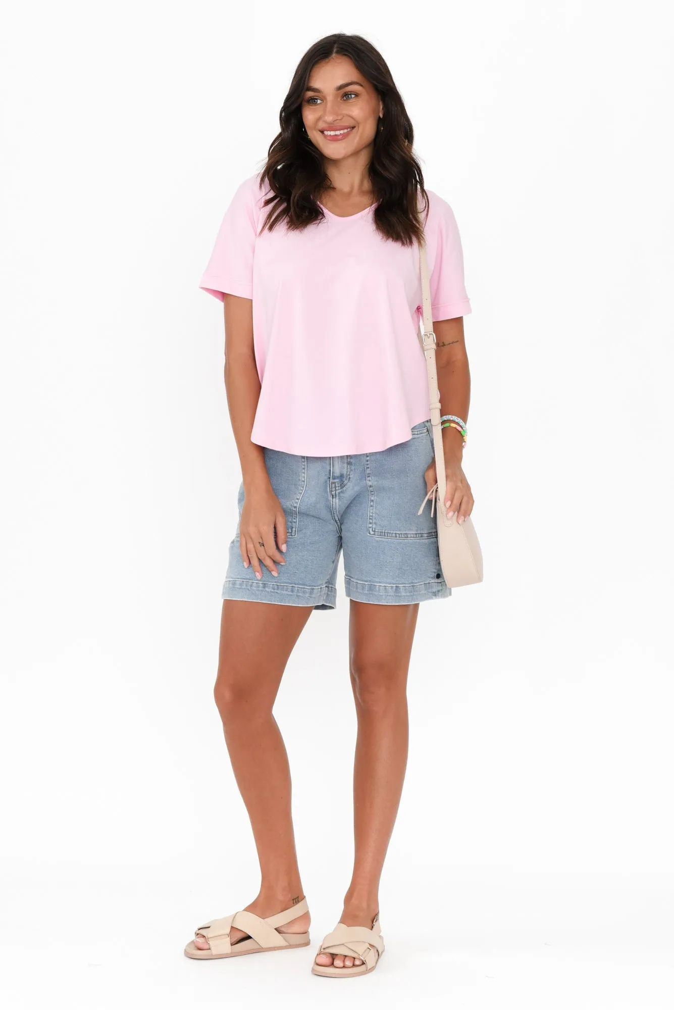 Toronto Light Pink Cotton Tee sold by Blue Bungalow product image thumbnail 2