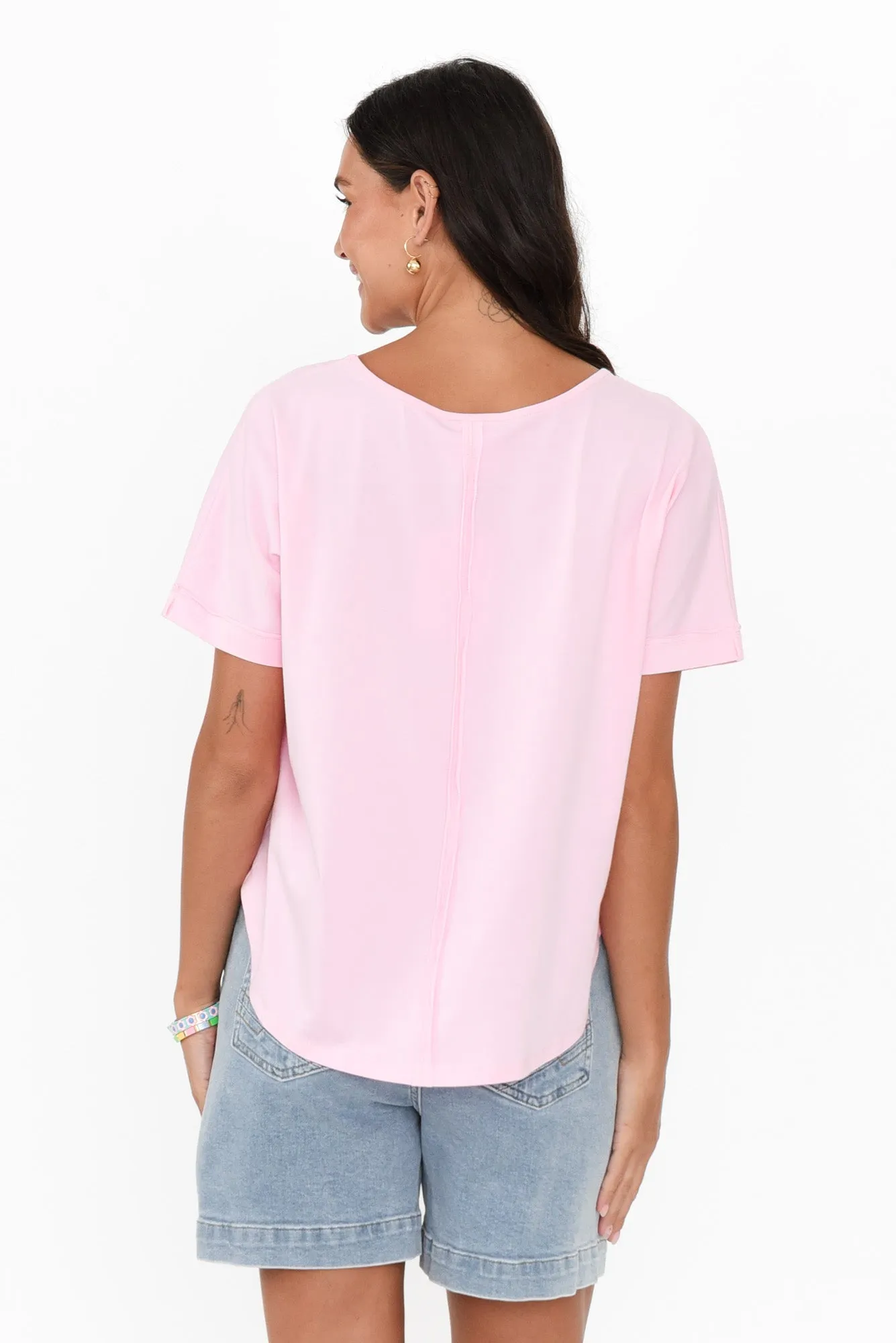 Toronto Light Pink Cotton Tee sold by Blue Bungalow product image thumbnail 4