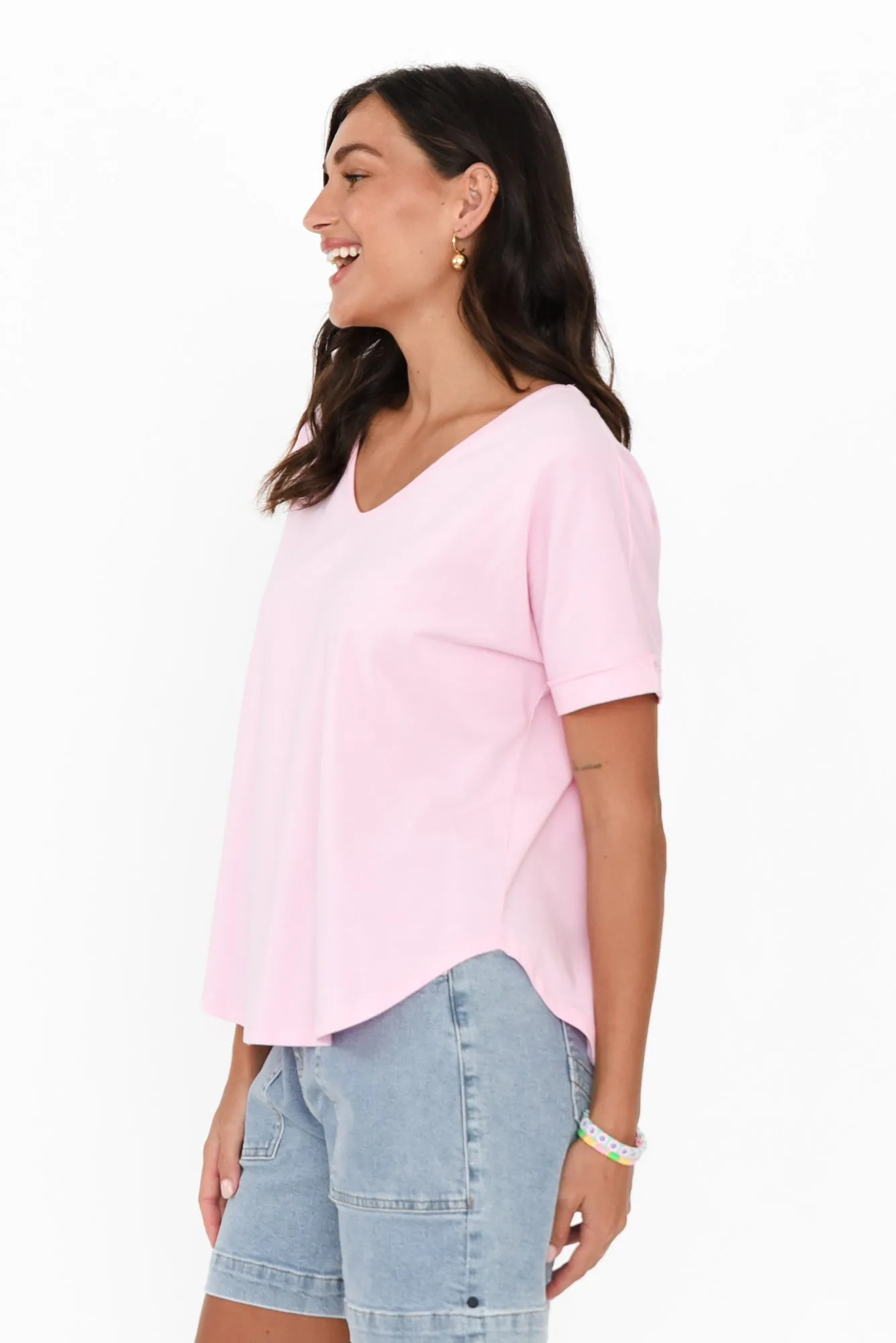 Toronto Light Pink Cotton Tee sold by Blue Bungalow product image thumbnail 3
