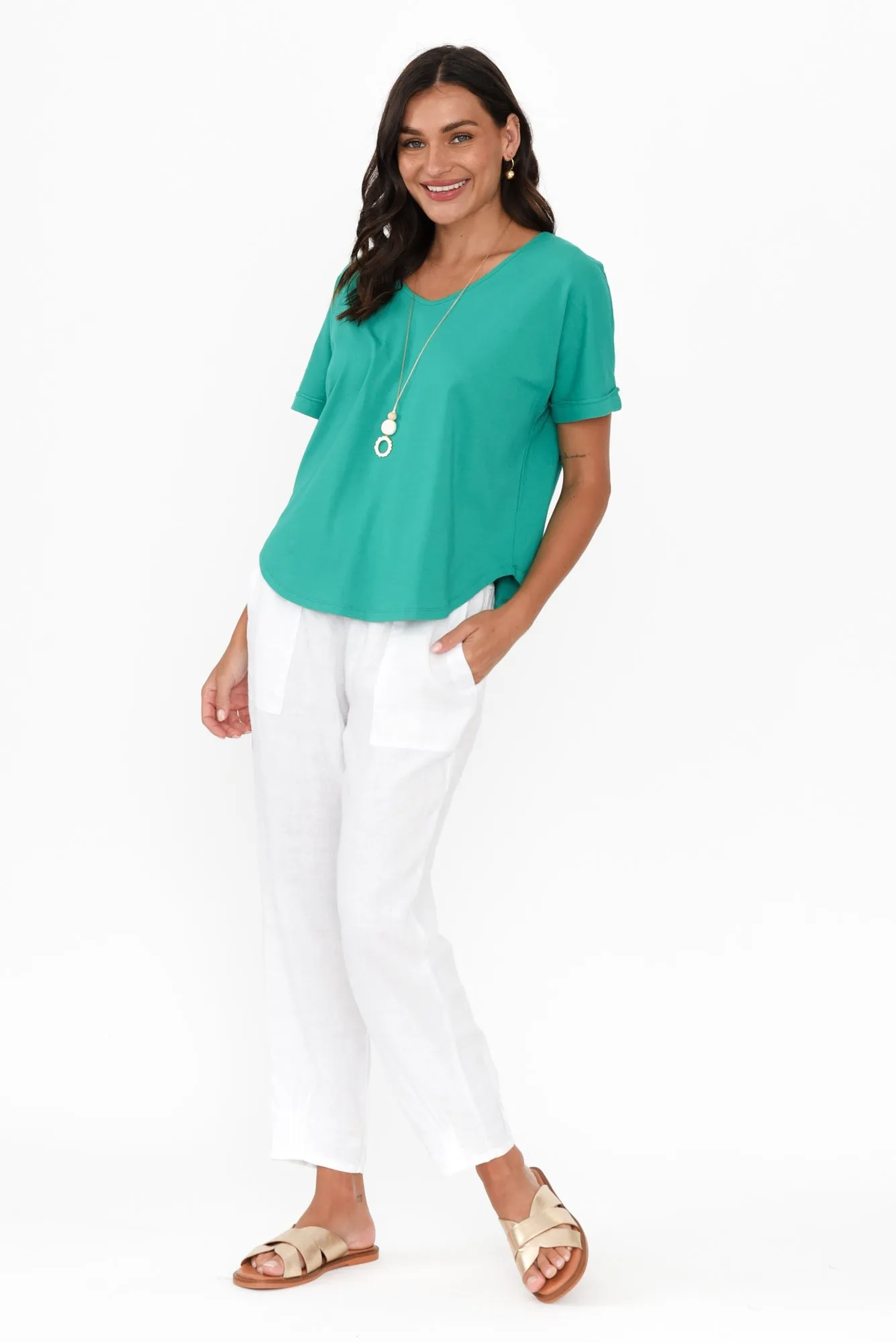 Toronto Green Cotton Tee sold by Blue Bungalow product image thumbnail 2