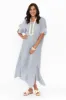 Galene Blue Linen Dress sold by Blue Bungalow