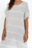 Galene Blue Stripe Linen Dress sold by Blue Bungalow