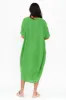 Brady Green Linen Pocket Dress sold by Blue Bungalow