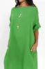 Brady Green Linen Pocket Dress sold by Blue Bungalow