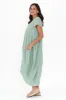 Verity Sage Linen Dress sold by Blue Bungalow