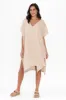 Oraya Natural Linen Kaftan sold by Blue Bungalow