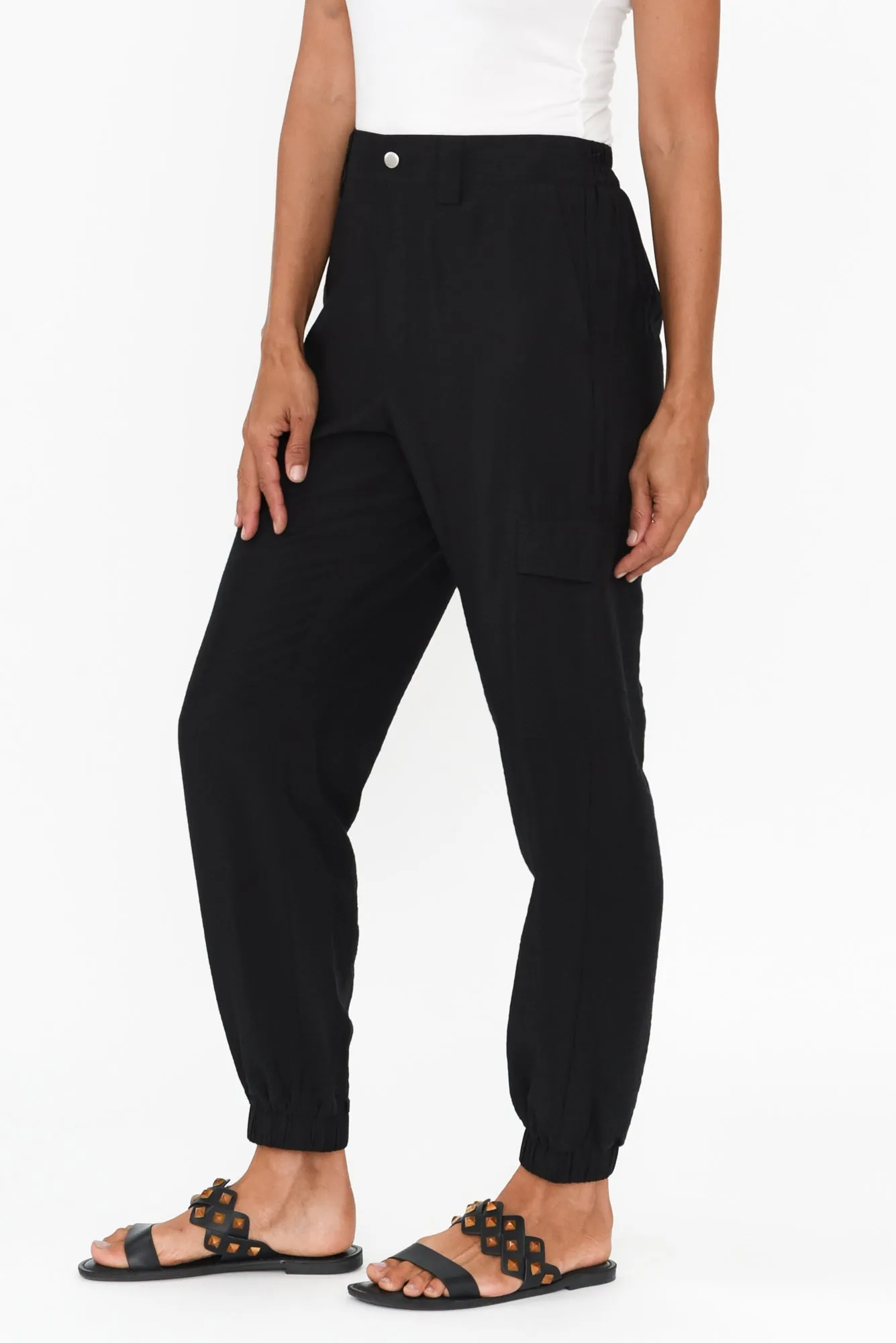 Adrianna Black Cuffed Jogger sold by Blue Bungalow product image thumbnail 4