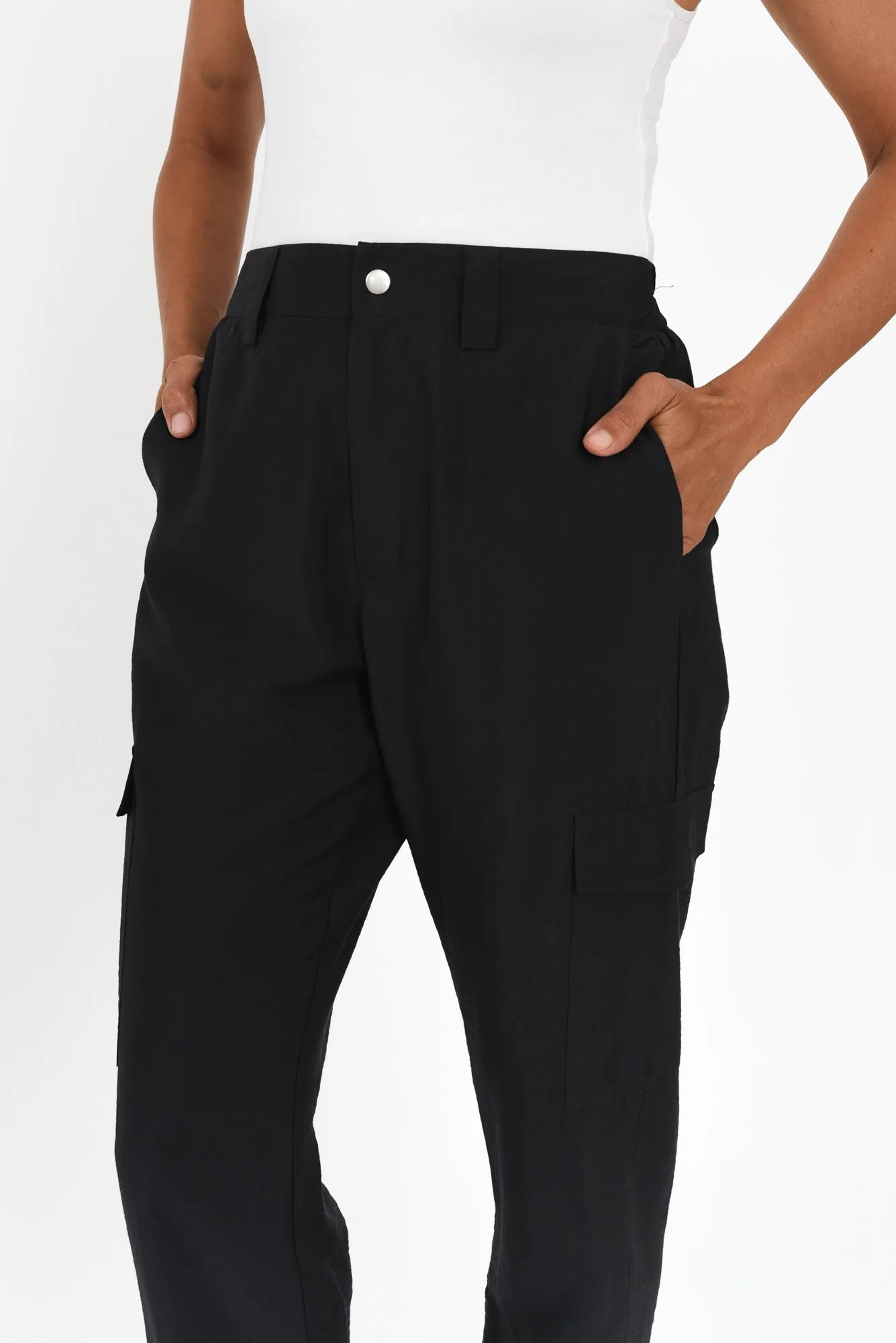 Adrianna Black Cuffed Jogger sold by Blue Bungalow product image thumbnail 3