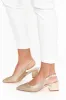 Jester Gold Diamante Slingback Heel sold by Blue Bungalow