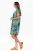 Sabina Blue Jungle Crinkle Cotton Dress sold by Blue Bungalow