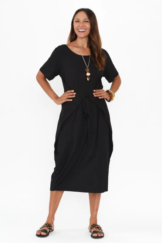 Tidal Black Layered Bamboo Dress sold by Blue Bungalow