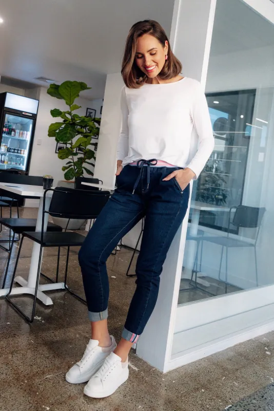 Melody Indigo Jogger Jeans sold by Blue Bungalow