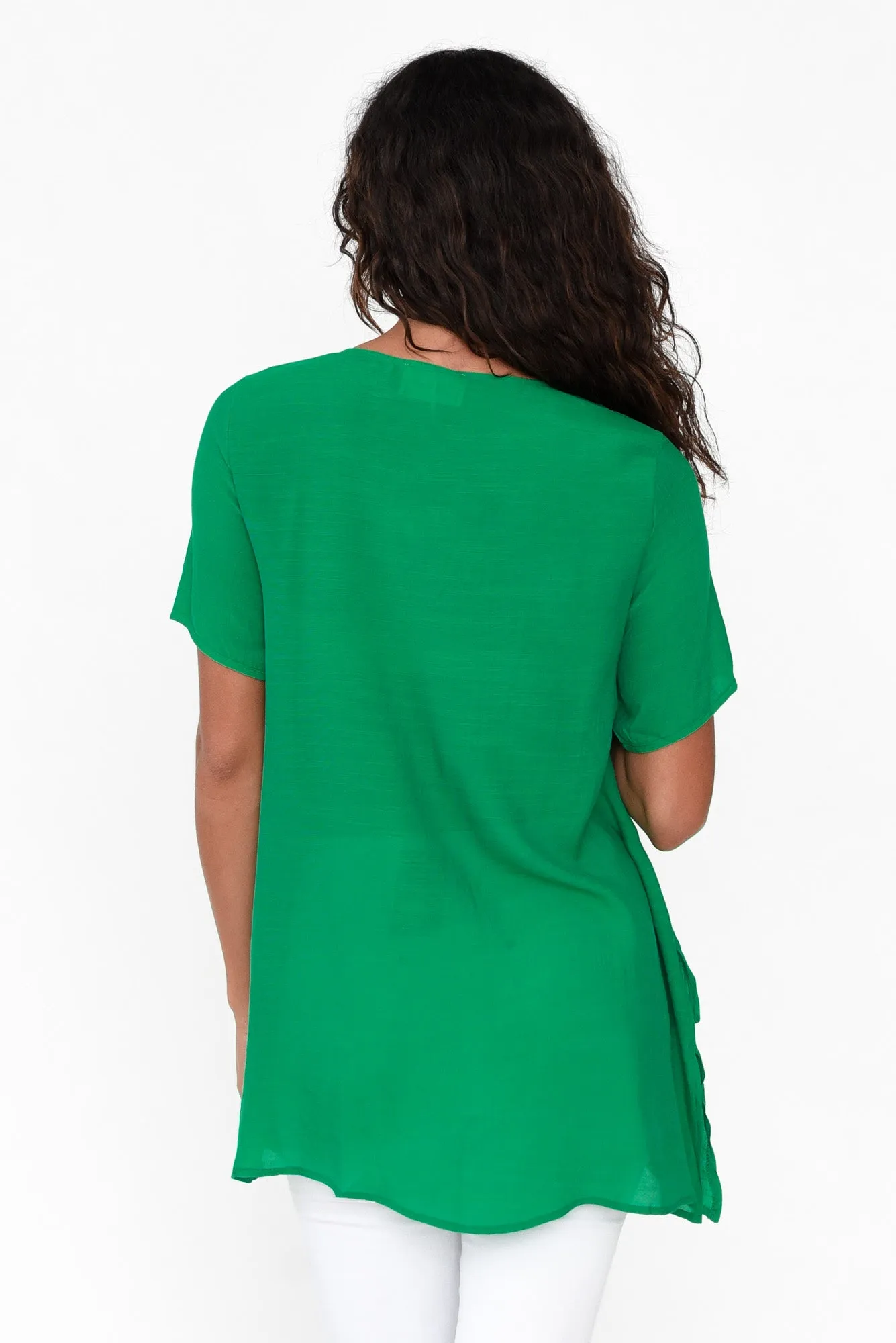 Alvina Green Layered Tunic Top sold by Blue Bungalow product image thumbnail 4