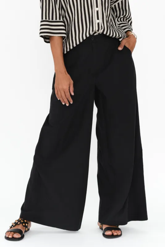 Wendy Black Wide Leg Pants sold by Blue Bungalow