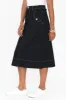 Astra Dark Blue Denim Midi Skirt sold by Blue Bungalow