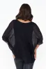 Parker Navy Silk Sequin Top sold by Blue Bungalow