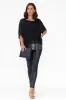 Parker Navy Silk Sequin Top sold by Blue Bungalow