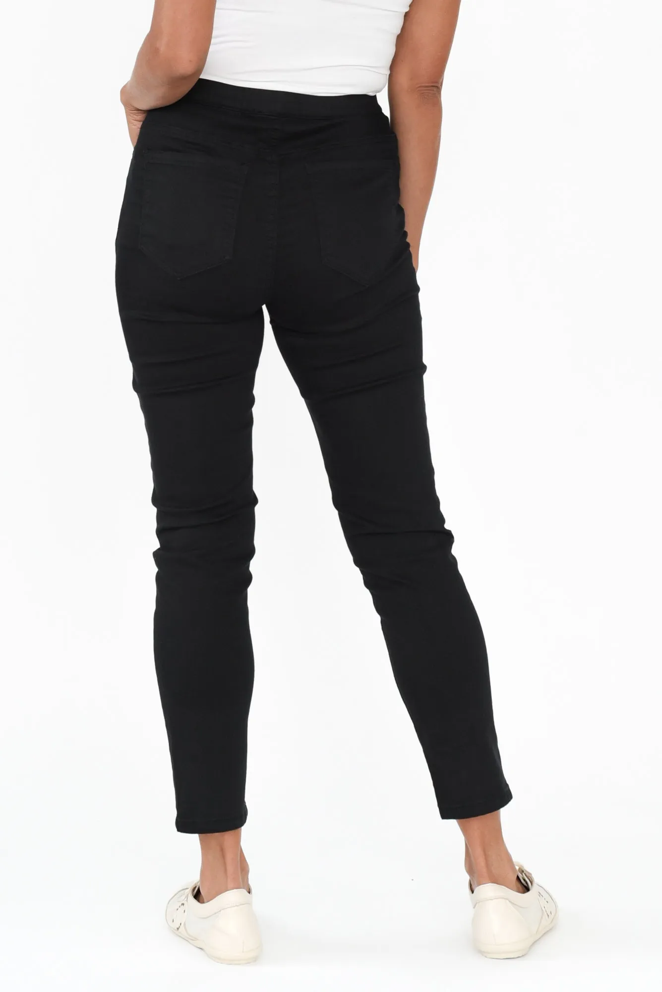 Zadie Black Denim Stretch Jeans sold by Blue Bungalow product image thumbnail 3
