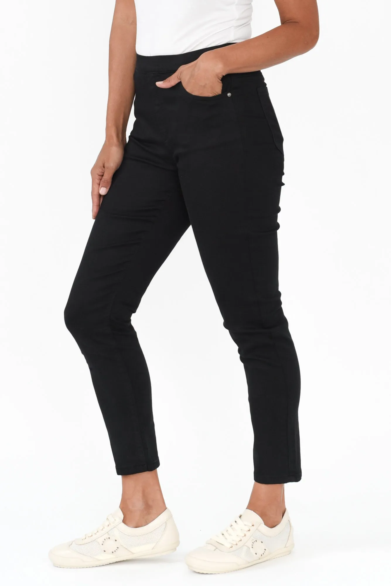 Zadie Black Denim Stretch Jeans sold by Blue Bungalow product image thumbnail 5