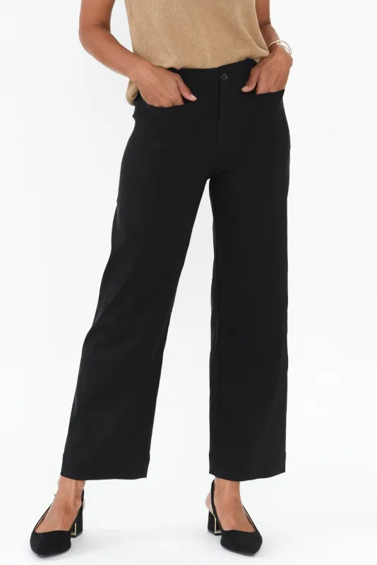 Marine Black Wide Leg Pants sold by Blue Bungalow