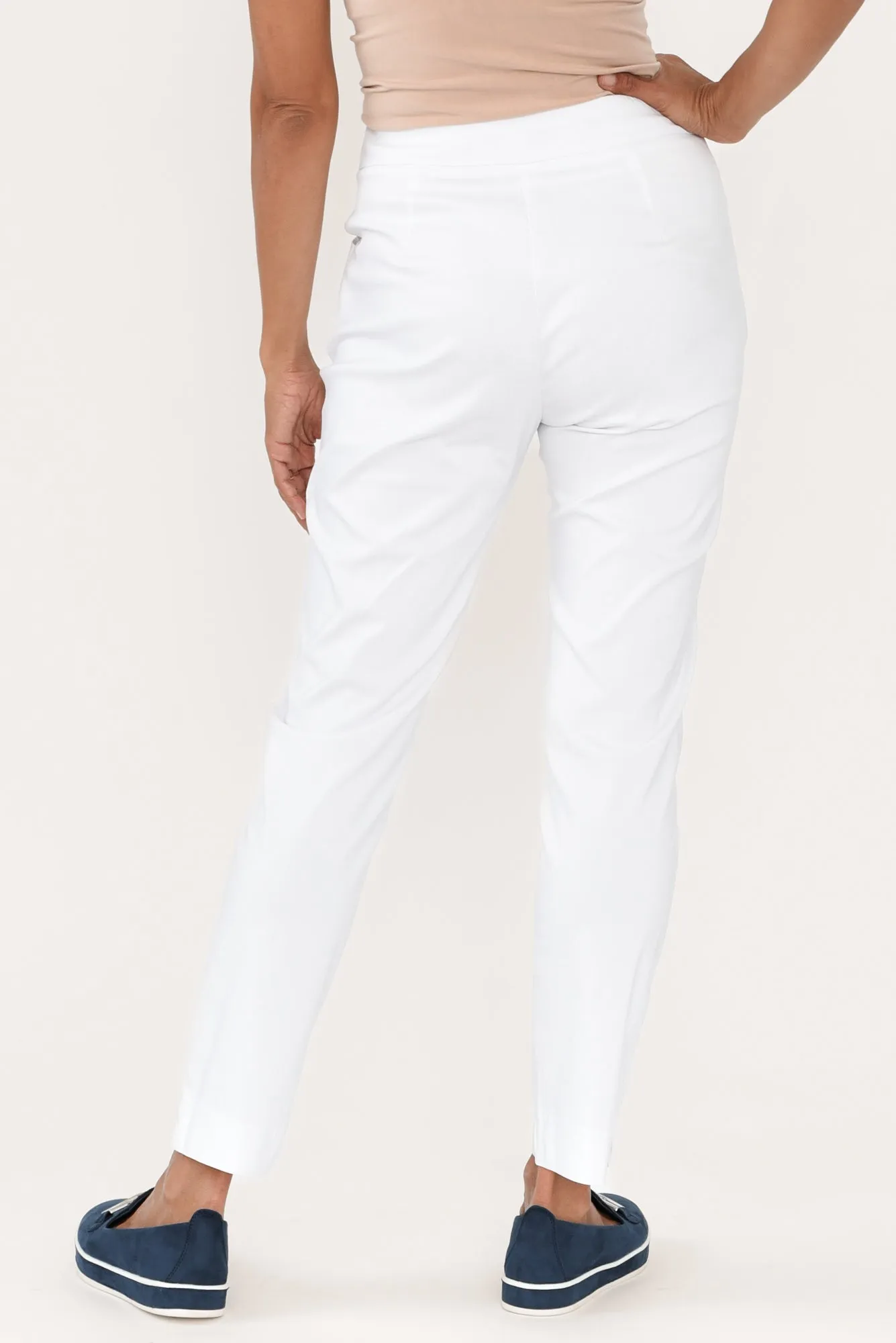 Harbour White Stretch Pants sold by Blue Bungalow product image thumbnail 5