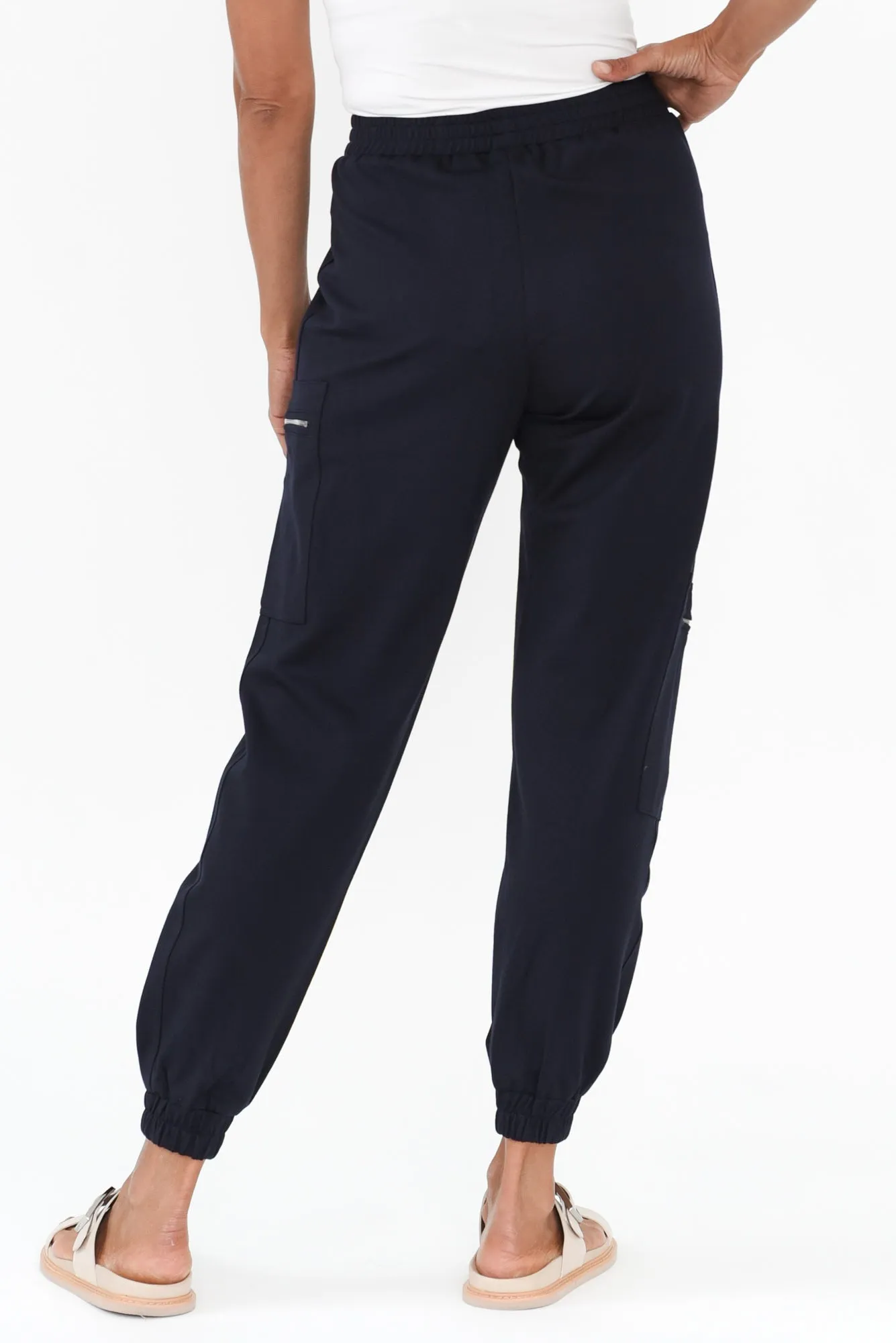Tracey Navy Zip Pocket Jogger sold by Blue Bungalow product image thumbnail 5