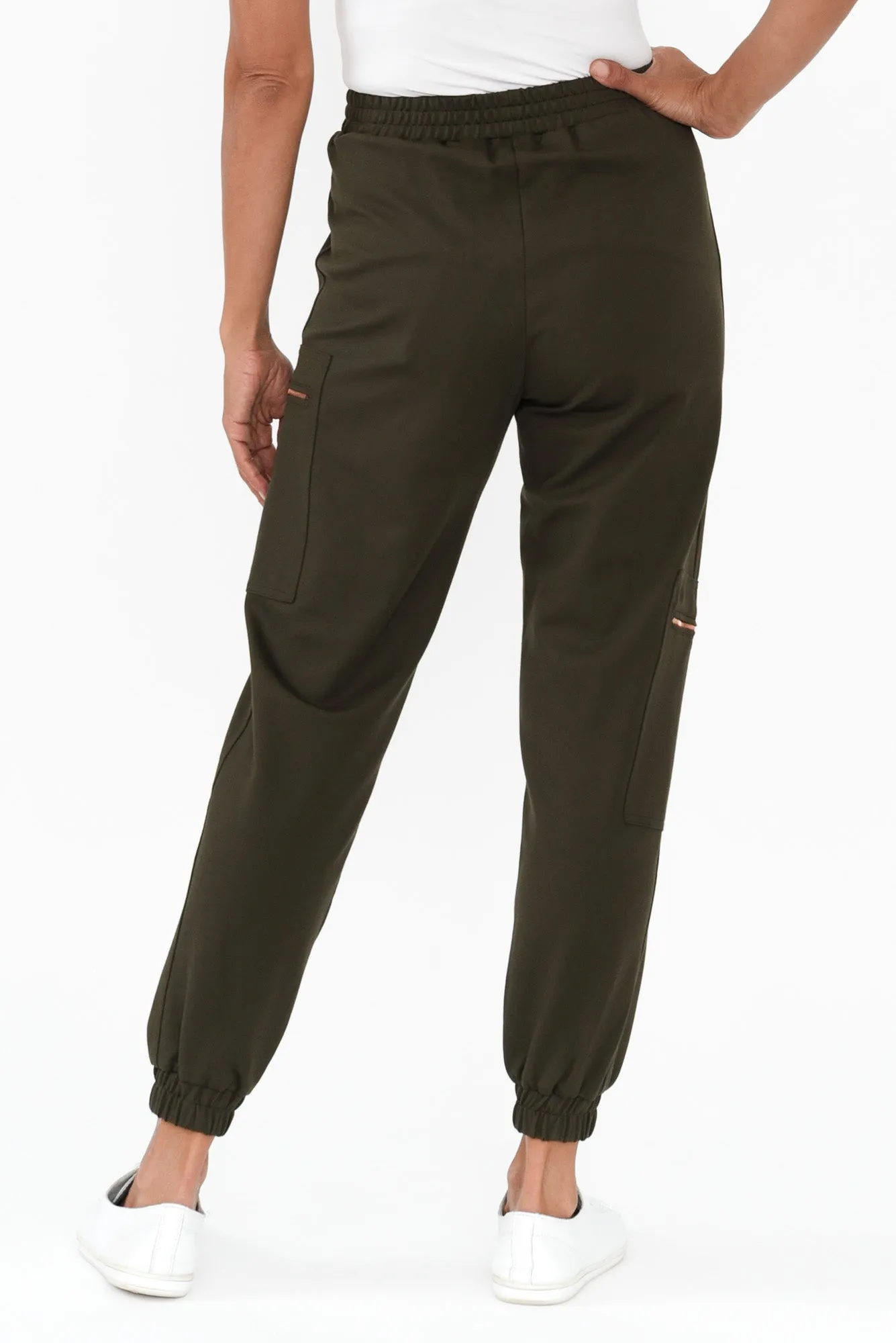Tracey Khaki Zip Pocket Jogger sold by Blue Bungalow product image thumbnail 5