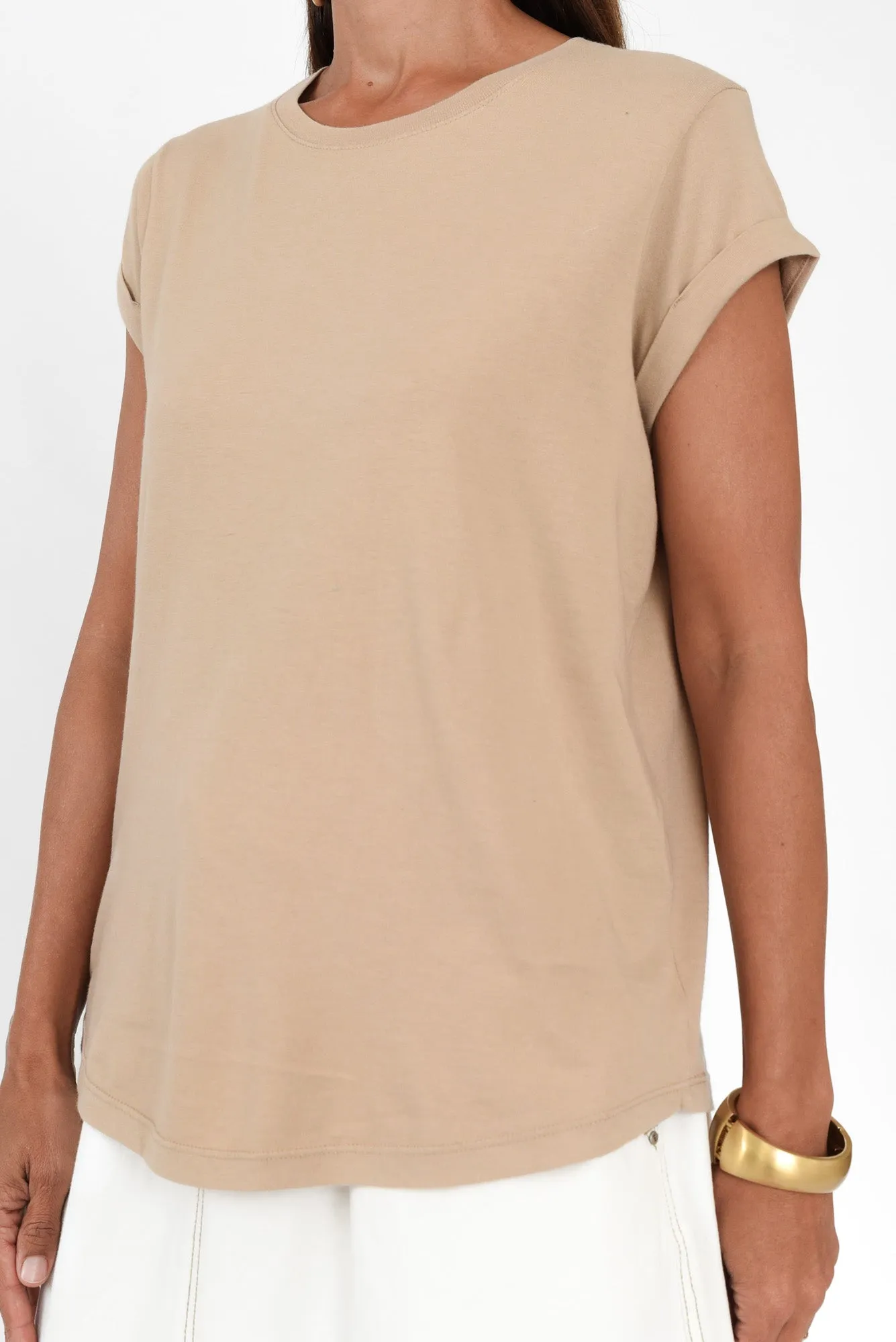 Manly Oat Cotton Tee sold by Blue Bungalow product image thumbnail 5