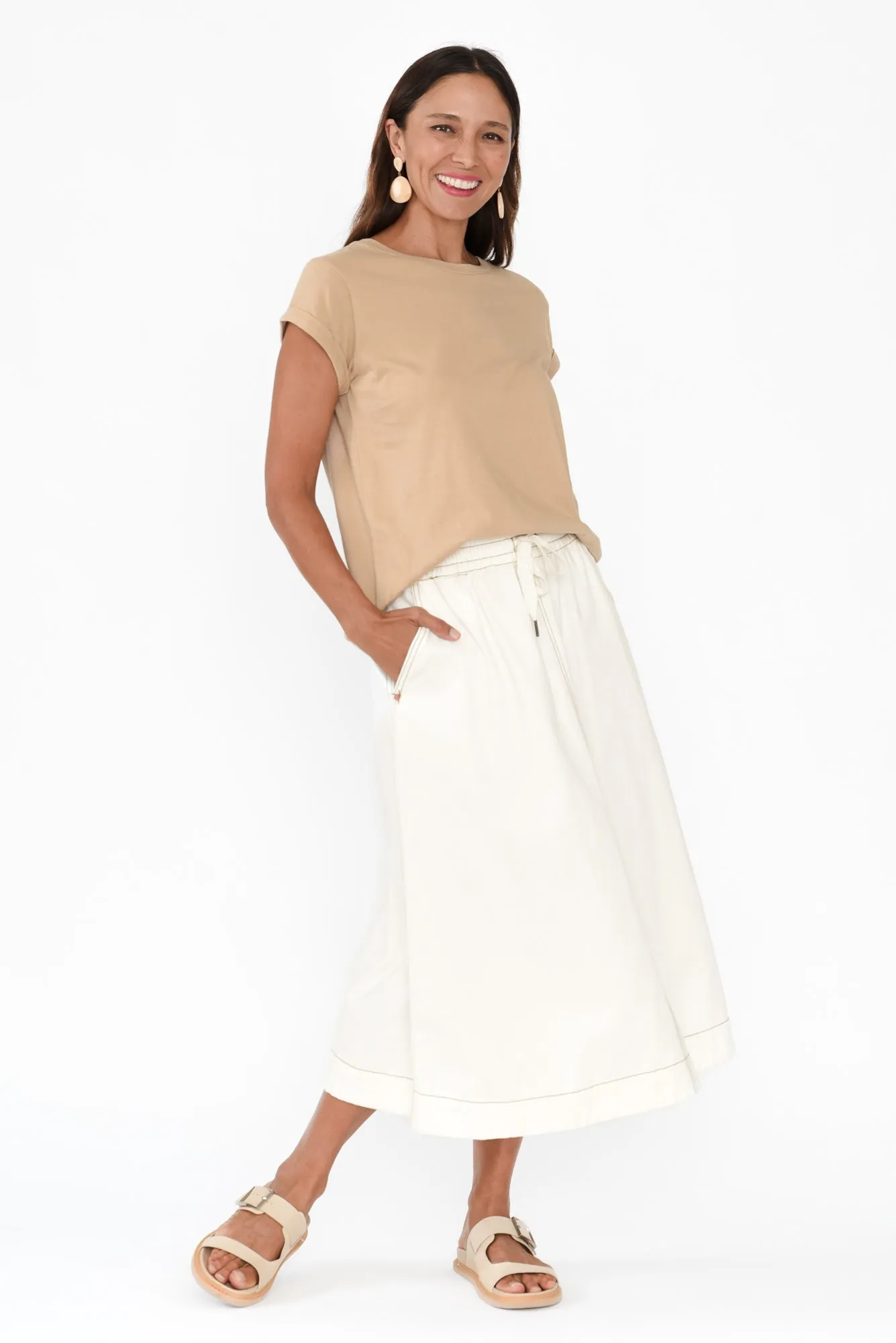 Manly Oat Cotton Tee sold by Blue Bungalow product image thumbnail 2